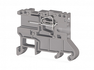 SC-PTR 2,5 Клеммник пружинный с разъёмом, на DIN-рейку, 2,5 мм.кв., (серый) Klemsan. Вид 1