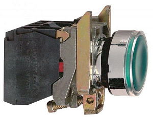 Кнопка 22мм 48-120в с возв. с подсв. xb4bw33g5 Schneider Electric. Вид 1