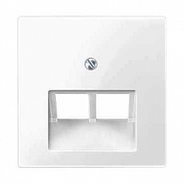 Центральная плата для Механизмов RJ45х2 (белый) Merten Schneider Electric. Вид 1