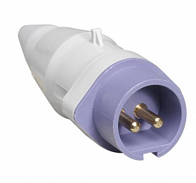 CPT 216-12 Вилка кабельная CPT216-12, 16А, 2Р, 40-50В AС, IP44 ABB. Вид 1
