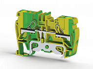 PYK6T Клеммник пружинный быстрозажимной (Push in), 6 мм.кв., (земля) Klemsan
