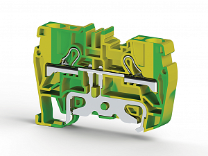 PYK6T Клеммник пружинный быстрозажимной (Push in), 6 мм.кв., (земля) Klemsan. Вид 1