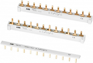 PSH3/60 3-фазная шинная штырьковая разводка на 60 модулей 40А ABB. Вид 1