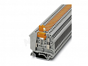 UK 5-MTK-P/P Клеммник 4 мм (серый) на DIN-рейку с ножевым контактом Phoenix Contact. Вид 1