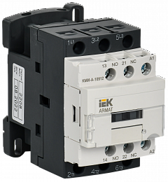 КМИ-А-10912 Контактор 3-полюсный, 9А, 230В/АС3, 1НО+1НЗ IEK. Вид 1