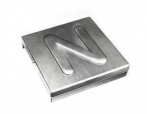 YID-CHAR-N Маркировка для каб.стяжки,нерж.сталь,'N', (100шт) ABB. Вид 1