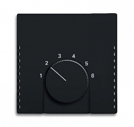 1794-81 Плата центральная (накладка) для механизма терморегулятора (термостата) 1094 U, 1097 U, серия solo/future, цвет антрацит ABB. Вид 1