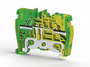 PYK4T Клеммник пружинный быстрозажимной (Push in), 4 мм.кв., (земля) Klemsan. Вид 1