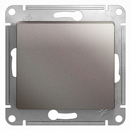 Выключетель 1-клавишный (сх.1) 10АХ (платина) Glossa Systeme Electric. Вид 1