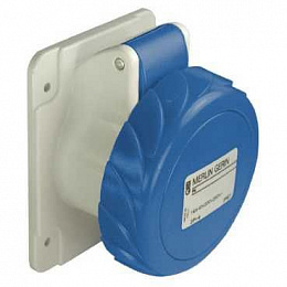 Розетка скрытой установки прямая, винт 32А 2P+E IP67 220В Schneider Electric. Вид 1