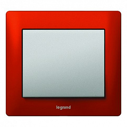 Рамка 1 пост, (красный) Galea Life Legrand. Вид 1