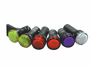 ND16-22DS/2 Индикатор красный 24В АС/DC CHINT. Вид 1