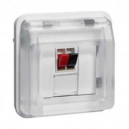 Розетка для громкоговорителя (полярная белизна) W.1 Berker. Вид 1