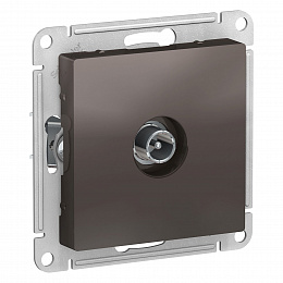 Розетка TV проходная 4DB, механизм (мокко) Atlas Design Systeme Electric. Вид 1