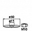 Комплект w78 hdg (гайка м10+шайба d50) Schneider Electric. Вид 1.