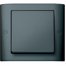 Рамка 1-постовая с винт. креплениями (антрацит) Merten Aquadesign Schneider Electric. Вид 1