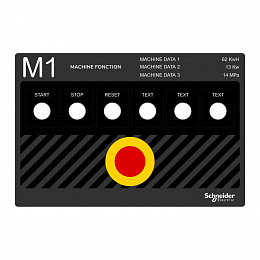 Трафарет для интерфейса 300 x 200 мм шаблон Schneider Electric. Вид 1