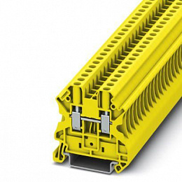 UT 4 YE Проходная клемма до 4 мм² (жёлтая) на DIN-рейку Phoenix Contact. Вид 1