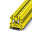 UT 4 YE Проходная клемма до 4 мм² (жёлтая) на DIN-рейку Phoenix Contact. Вид 1.