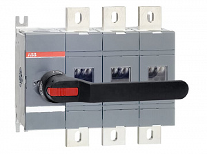 OT1250E03P Рубильник 3-х полюсный на 1250А IP65 (с ручкой и переходником) ABB. Вид 1