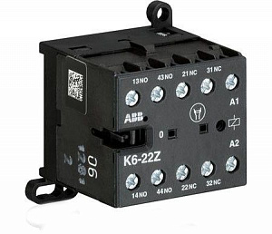 KC-6-22-Z-P Миниатюрное реле управления 3A 2НО+2НЗ 220В DC ABB. Вид 1