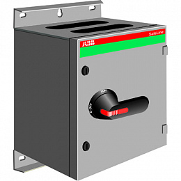 Рубильник в боксе OT200KLCC3TZ до 200А(АС23A) 3-полюсный, 2НО+1НЗ доп.контакт, под фланцы C ABB. Вид 1