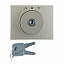 Накладка с замком к жалюзийному замочному выключателю (нержавеющая сталь) Arsys Berker. Вид 1.
