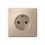 Розетка с заземл., 16А, механизм (песочный) ARTGALLERY Systeme Electric. Вид 1.