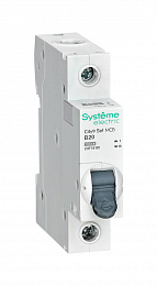 Автоматический выключатель 1-полюсный, 20А, 6kA (хар-ка B) City9 Systeme Electric. Вид 1