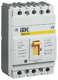 ВА44 33 3P 32А Автоматический выключатель 3-полюсный, 32А, 15кА ИЭК. Вид 1