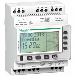 Реле времени электромеханическое 24ч + 7дней + 1год 4 канала Schneider Electric. Вид 1