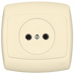 Розетка без заземления, без шторок, С/У 10А, 250В, (слоновая кость) Рондо Systeme Electric. Вид 1