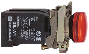 лампа сигнальная красная, со встроен. трансформатором, 230 В (АС) Schneider Electric. Вид 1