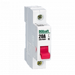 ВН102-1Р-032А Выключатель-разъединитель 1-полюсный модульный 32А DEKraft. Вид 1