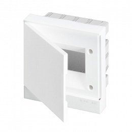 BEF401206 Бокс в нишу на 6 модулей с белой дверью (с клеммами) Basic E ABB. Вид 1