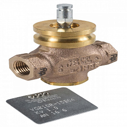 Клапан 2-ходовой резьбовой pn16 vg210r dn15 kvs 2,5 вн.резьба rp½ Schneider Electric. Вид 1