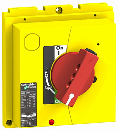 432599 Поворотная рукоятка красно/желтая для NSX 400/630 Schneider Electric. Вид 1