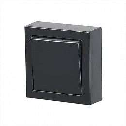 1461A-81 Кнопка нажимная, накладная Impressivo, антрацит ABB. Вид 1