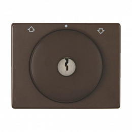Накладка с замком к жалюзийному замочному выключателю (коричневый, глянцевый) Arsys Berker. Вид 1