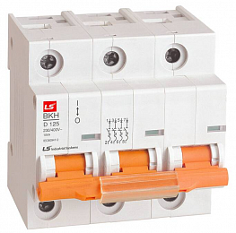BKH Автоматический выключатель 3-полюсный, 63А, 10kА (хар-ка D) LSis. Вид 1