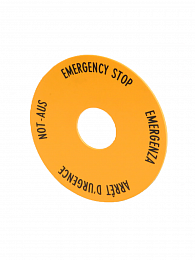 216483 M22-XBK1 Шильдик аварийной остановки 60 мм Eaton. Вид 1