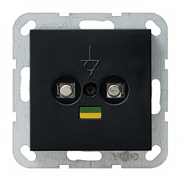 Коробка выравнивания потенциалов (черный матовый) System 55 Gira. Вид 1