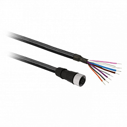 Кабель с коннектором. м12,8 pin, 5м,разъем пр. Schneider Electric. Вид 1