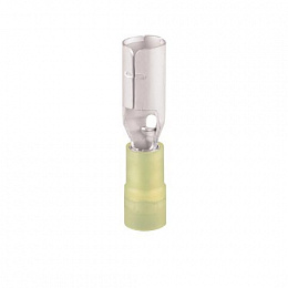 N6-DC-49-YRD "Наконечник кабельный; с нейлоновой изоляцией; разъем штекерный с двойным обжатием (мама); 4-6; диаметр4,9; (100шт)" ABB. Вид 1