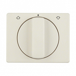 Накладка с вращающейся ручкой для жалюзийного поворотного выключателя (белый, глянцевый) Arsys Berker. Вид 1