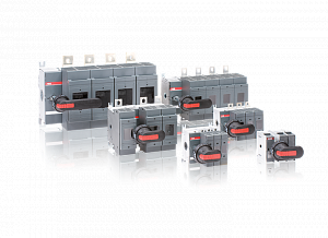 Рубильник OS160GD04F без ручки под предохранители DIN-00 ABB. Вид 1