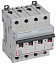 DX3-E Автоматический выключатель 4-полюсный 10A 6kA (хар-ка C) Legrand. Вид 1.