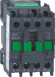 Контактор 3-х полюсный 1НЗ, 12A 24B AC Schneider Electric. Вид 1