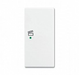 SRS-2-R-94 Клавиша двойная правая free@home, сцена, Basic 55, альпийский белый ABB. Вид 1