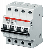 S204P K50 Автоматический выключатель 4-полюсный, 50А, 15kA (хар-ка K) ABB
